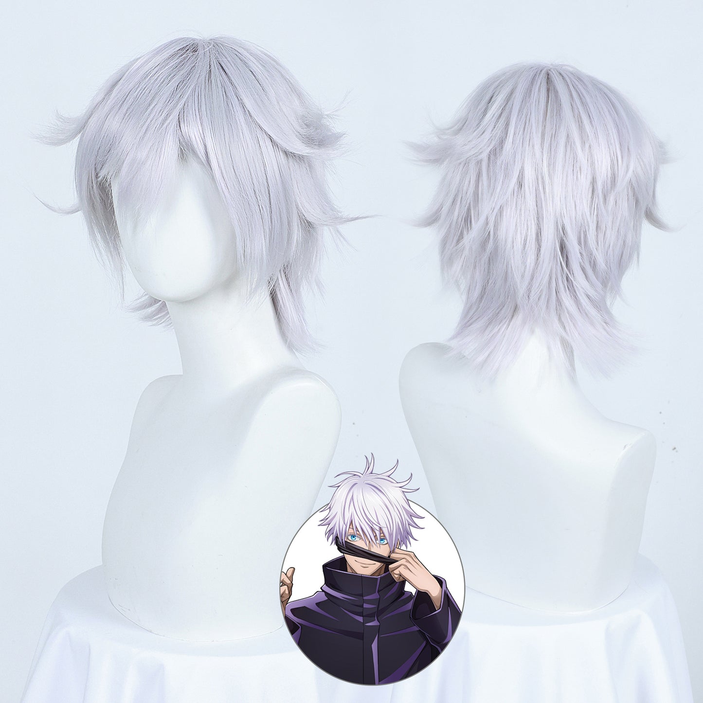 Perruque de guerre arrière Manshu Five Wu Wild Rose Xia Youjie, perruque bâton de tigre Youren Cos 