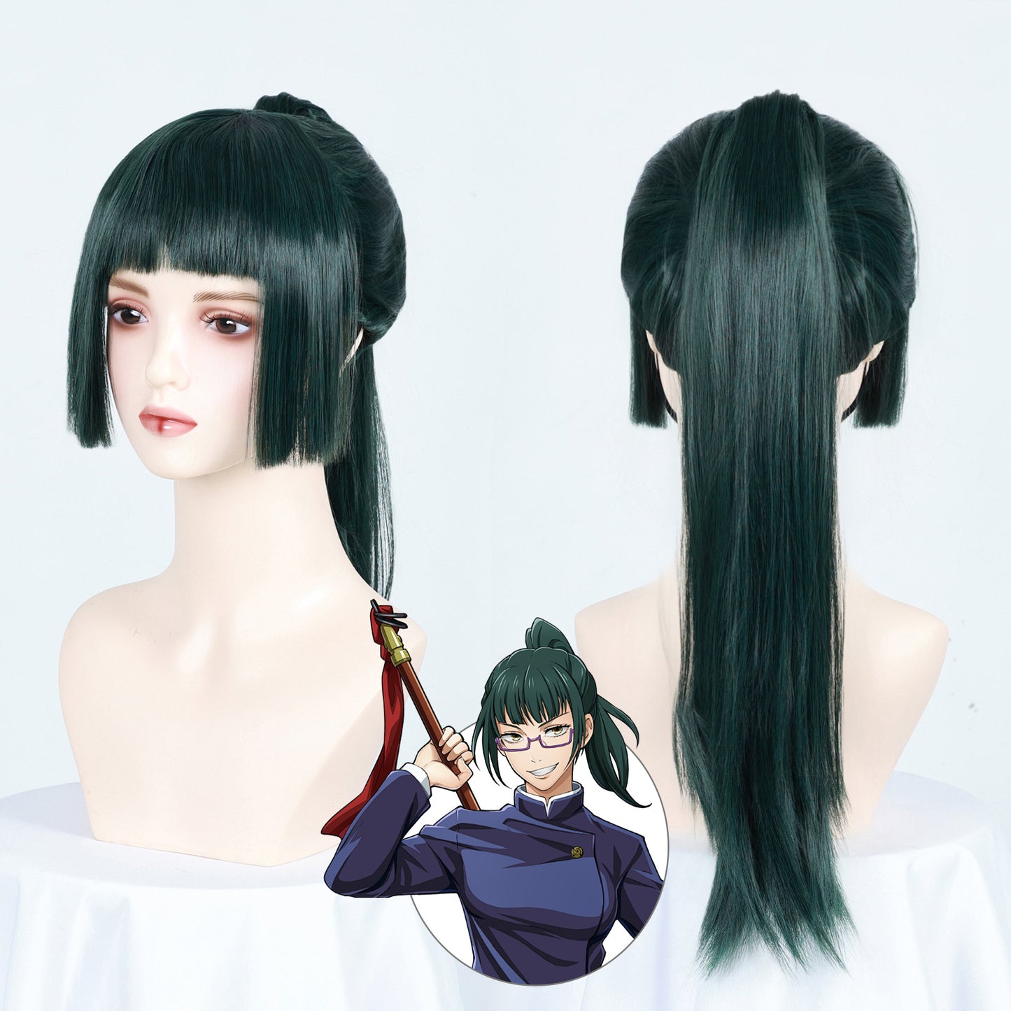 Perruque de guerre arrière Manshu Five Wu Wild Rose Xia Youjie, perruque bâton de tigre Youren Cos 